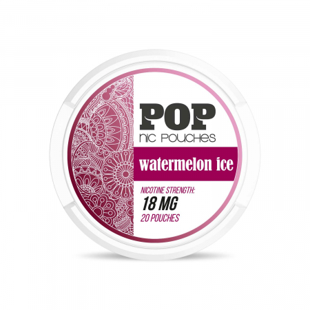 Snus (Nicotine Pouch) - POP Nic Pouches - Watermelon Ice 18mg