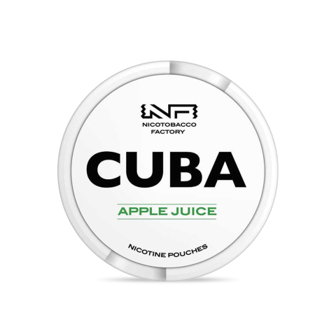 POUCH NICOTINA - Pouch Nicotina, Snus, Cuba White - Apple Juice, 25mg/g (16mg/pouch)