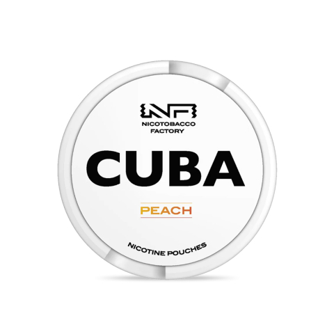 POUCH NICOTINA - Pouch Nicotina, Snus, Cuba White - Peach, 25mg/g (16mg/pouch)