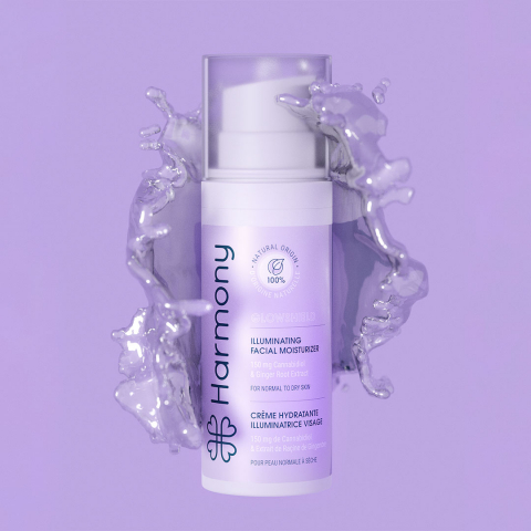 Cremă Facială cu CBD, Harmony - GLOWSHIELD, Hidratanta & Iluminatoare, 150mg CBD, 60ml [2]