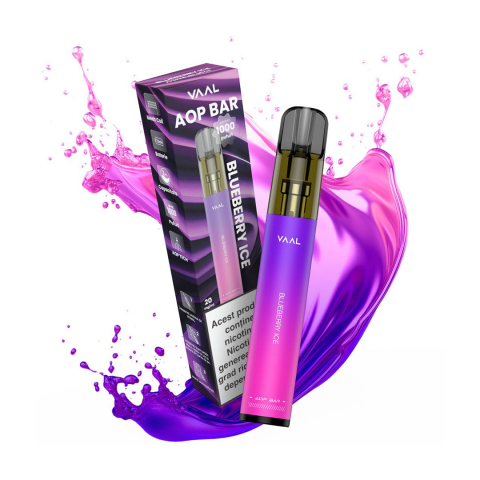 TIGARA UNICA FOLOSINTA - VAAL AOP Bar 1000, 2% - Blueberry Ice