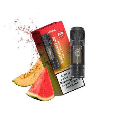 VAAL Vapebar Pro 800 Cartuse - VAAL Vapebar Pro 800, Cartus, 2% - Triple Melon