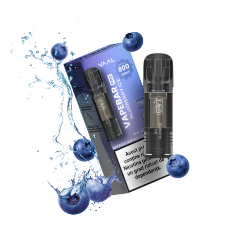 VAAL Vapebar Pro 800, Cartus, 2% - Blueberry Ice