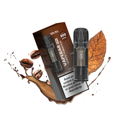 VAAL Vapebar Pro 800 Cartuse - VAAL Vapebar Pro 800, Cartus, 2% - Coffee Tobacco