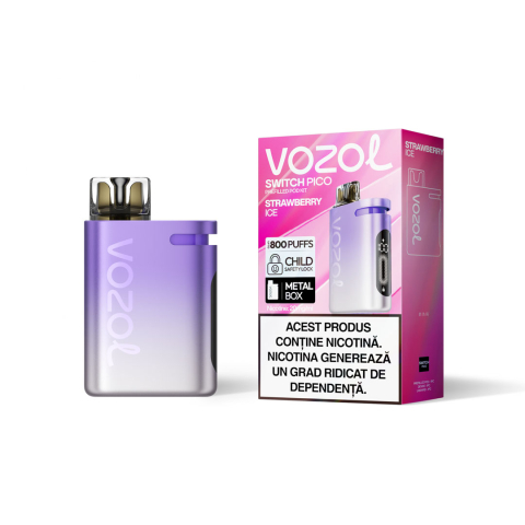 Vozol Switch Pico Kit-uri - VOZOL Switch Pico 800 Puff Kit, 2% - Strawberry Ice