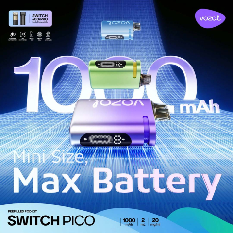 VOZOL Switch Pico 800 Puff Kit, 2% - Mixed Berries [1]