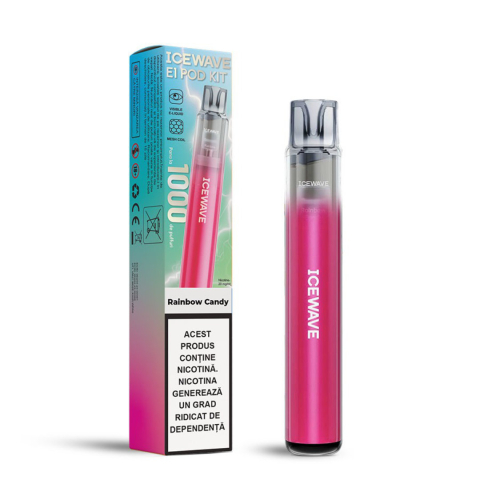 Kit-uri Icewave E1 - Kit Icewave E1, Plum Pink, 1000 pufuri, 20mg - Rainbow Candy