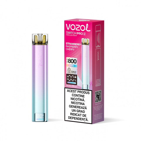 KIT/POD PREUMPLUT - VOZOL Switch Pro 2 Kit, 2% - Strawberry Raspberry Cherry