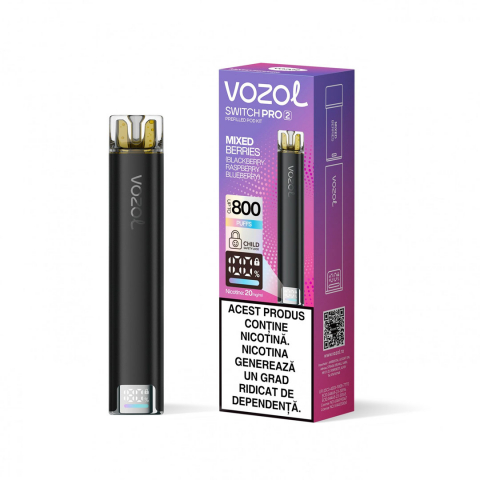 KIT/POD PREUMPLUT - VOZOL Switch Pro 2 Kit, 2% - Mixed Berries