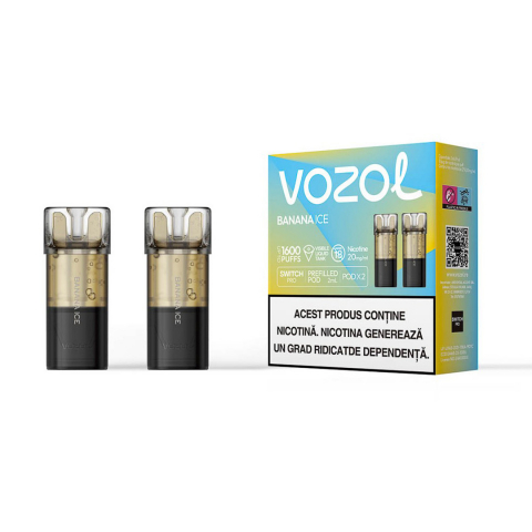 Vozol Switch Pro Cartuse - VOZOL Switch Pro 800, Cartuse Set 2, 2% - Banana Ice