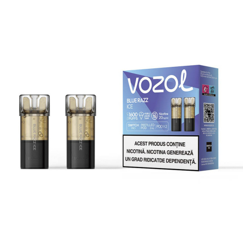 Vozol Switch Pro Cartuse - VOZOL Switch Pro 800, Cartuse Set 2, 2% - Blue Razz Ice