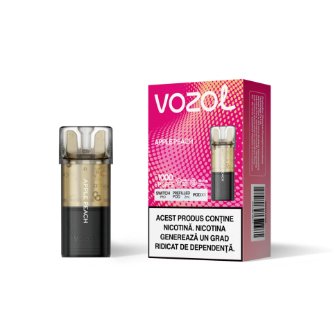 Vozol Switch Pro Cartuse Single - Cartus VOZOL Switch Pro, 1000 Pufuri, 20mg - Apple Peach