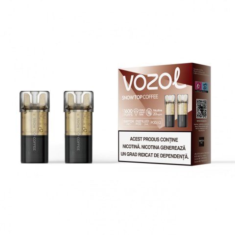 Vozol Switch Pro Cartuse - VOZOL Switch Pro 800, Cartuse Set 2, 2% - Snow Top Coffee