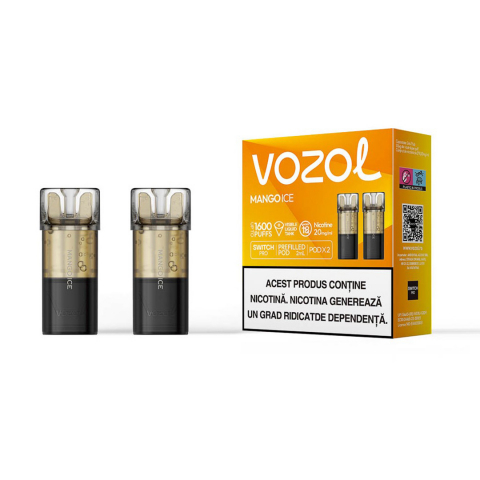 Vozol Switch Pro Cartuse - VOZOL Switch Pro 800, Cartuse Set 2, 2% - Mango Ice