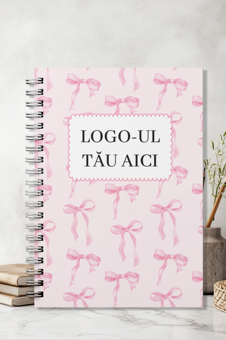 Agenda bullet journal pentru afaceri - programari, notite sau comenzi - fundite roz [1]