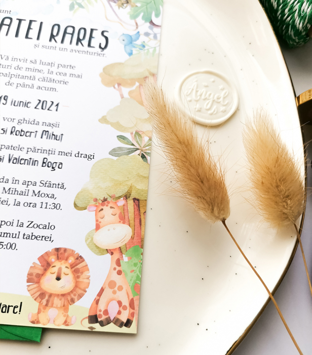 Invitatie de botez Safari Joy [8]