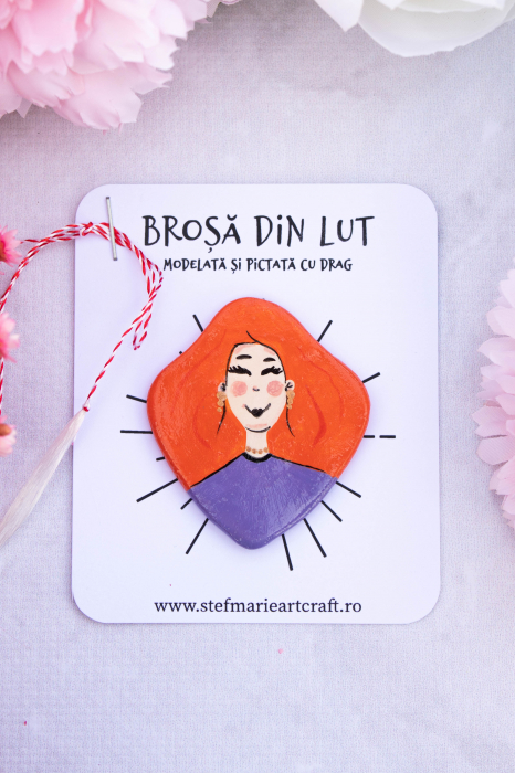 Brosa din lut Nancy [2]