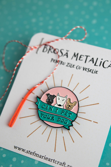 Brosa metalica Little dogs [3]