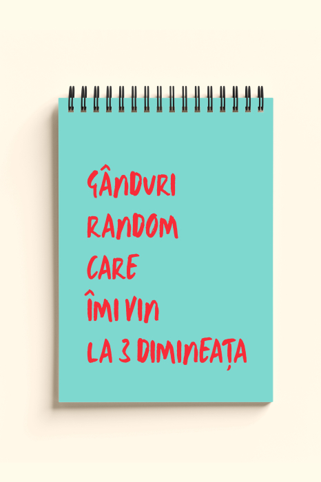 Carnet ironic - Ganduri random care imi vin la 3 dimineata [1]
