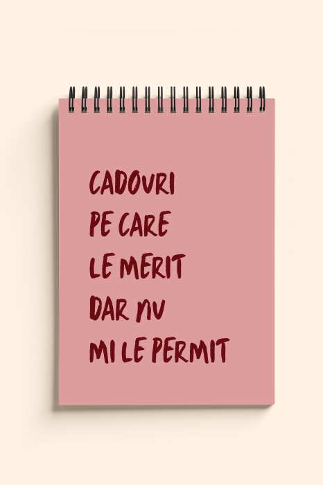 Carnet ironic - Cadouri pe care le merit dar nu mi le permit [1]