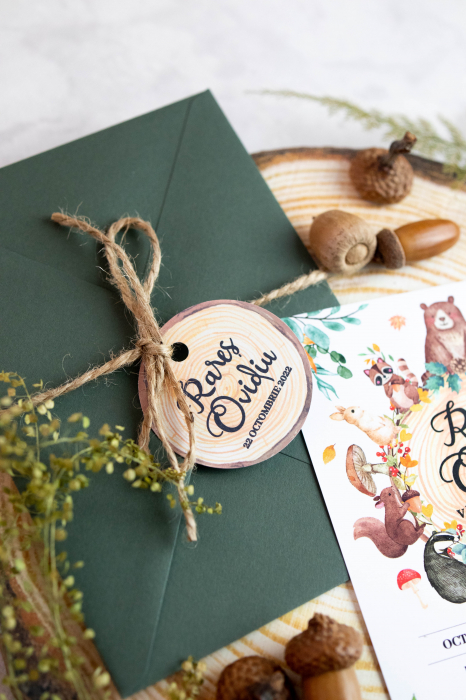 Invitatie de botez Animalele padurii [4]