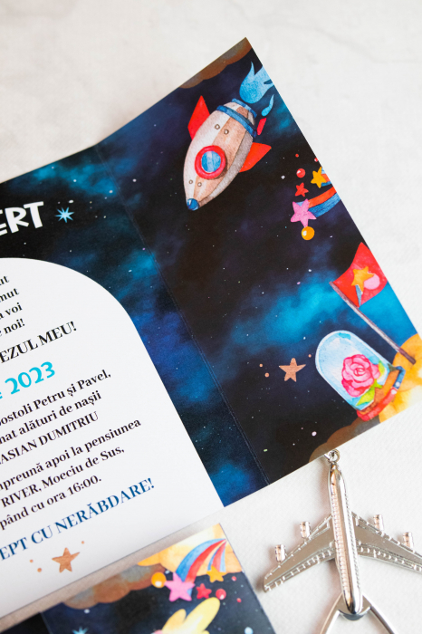 Invitatie de botez Spaceship [4]
