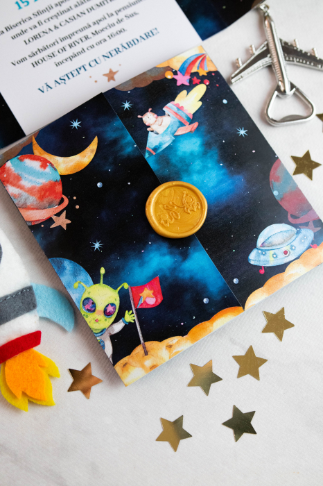 Invitatie de botez Spaceship [2]
