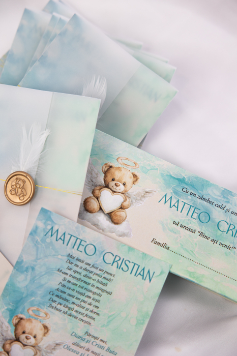 Invitatie de botez Angel teddy [4]