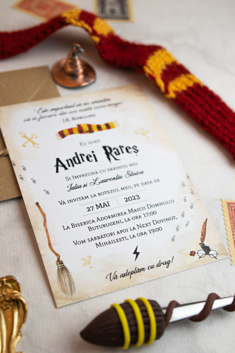 Invitatie de botez Magic wizard [4]