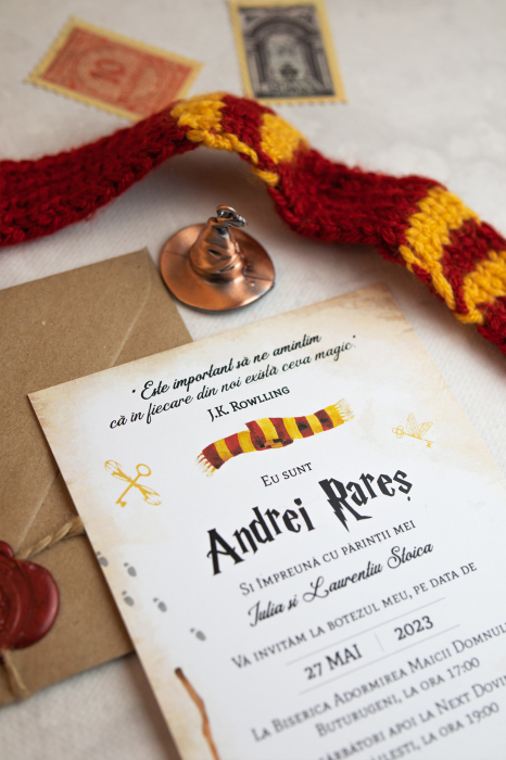 Invitatie de botez Magic wizard [3]