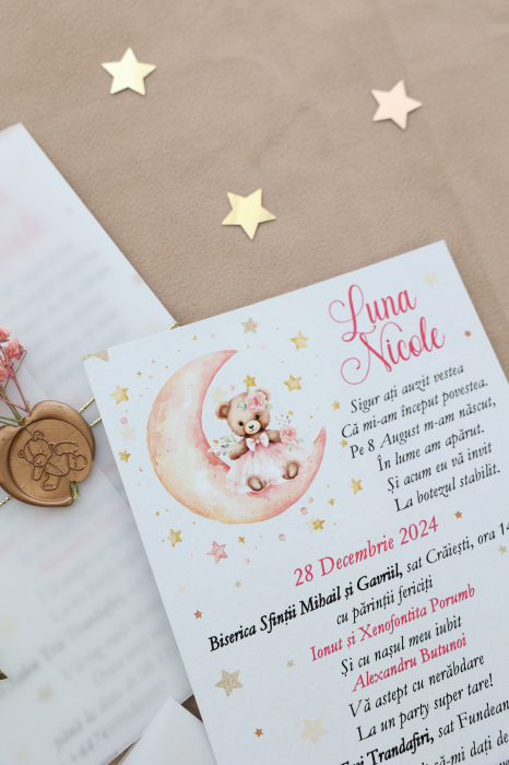 Invitatie de botez Ursulet pe luna [3]