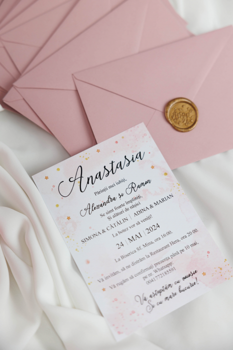 Invitatie de botez Ballerina [4]
