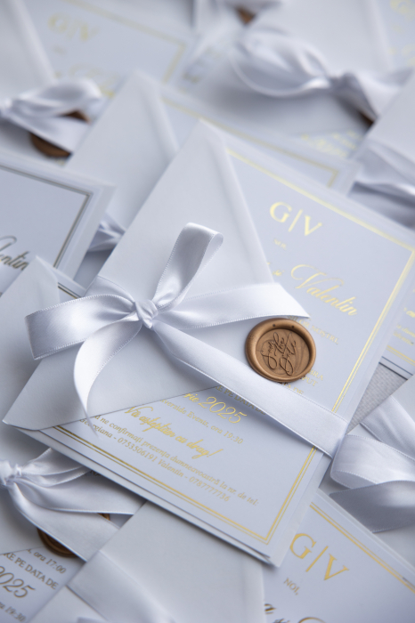 Invitatie de nunta Satin gold [2]