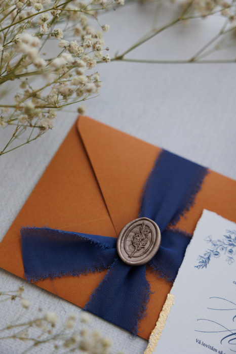 Invitatie de nunta Royal terracota [4]