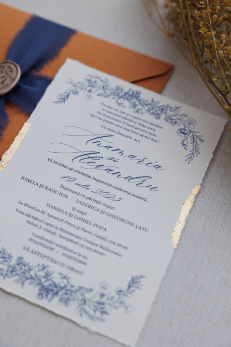 Invitatie de nunta Royal terracota [3]