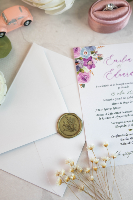 Invitatie de nunta Violeta [6]