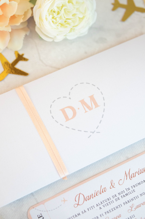 Invitatie de nunta Tichet de imbarcare [6]