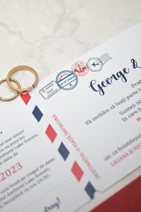 Invitatie de nunta Tichet de imbarcare [10]