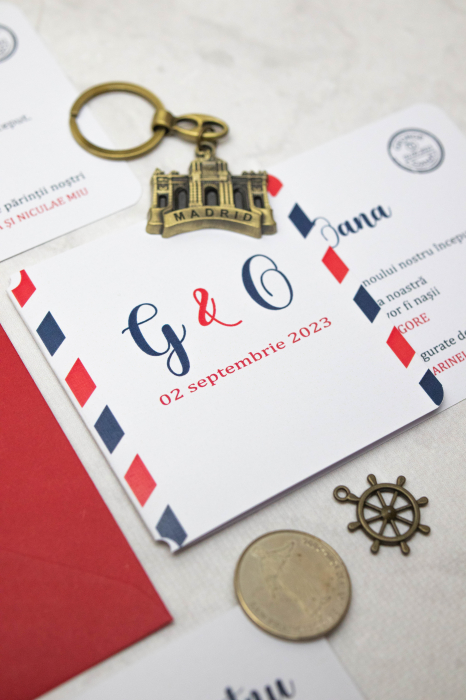 Invitatie de nunta Tichet de imbarcare [9]