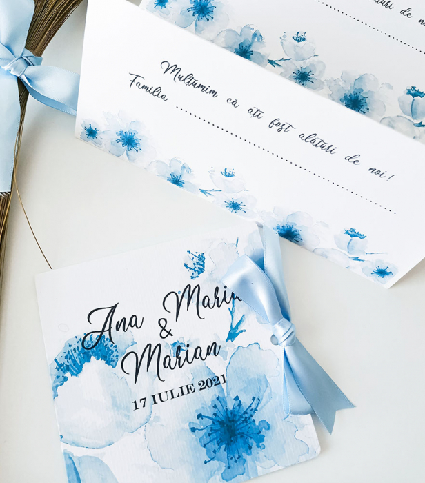 Invitatie de nunta Blue Lola [2]
