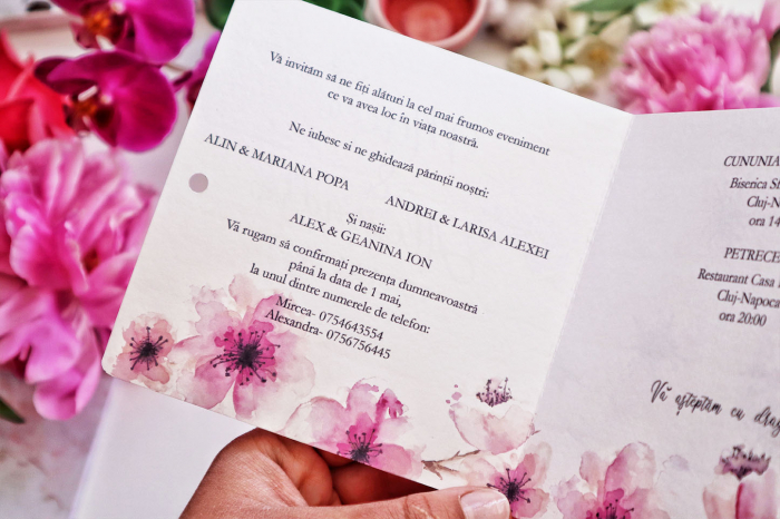 Invitatie de nunta Blue Lola [5]