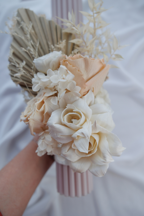 Lumanare botez Boho roses [5]