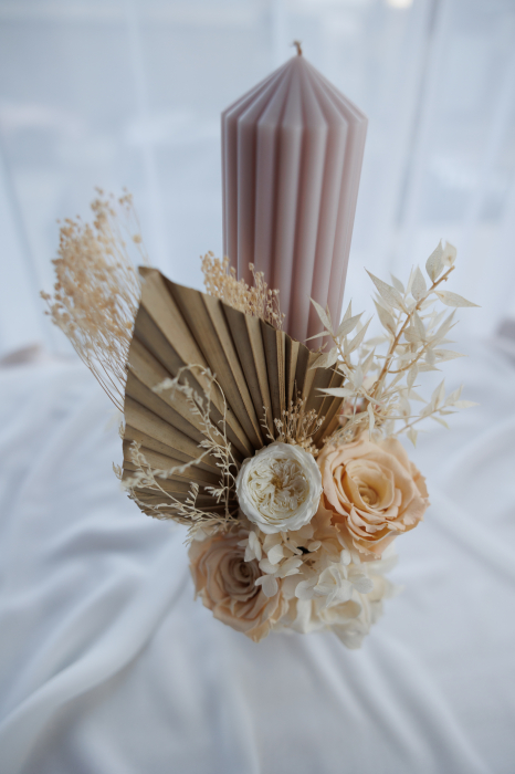 Lumanare botez Boho roses [2]