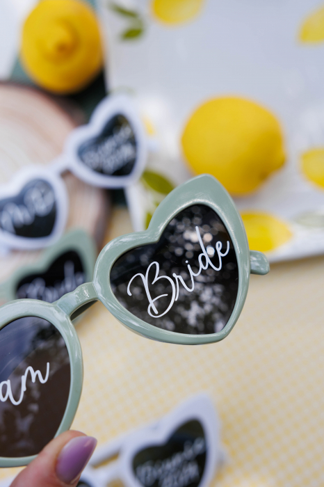 Ochelari personalizati pentru miri - verde salvie [4]