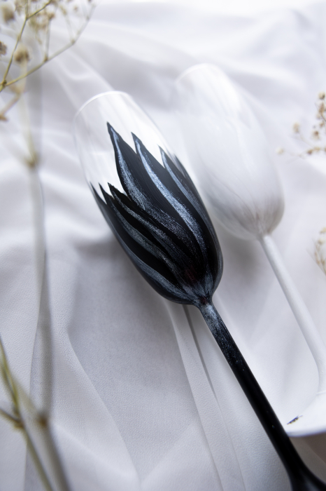 Set de 2 pahare miri pictate - Feather spark [2]