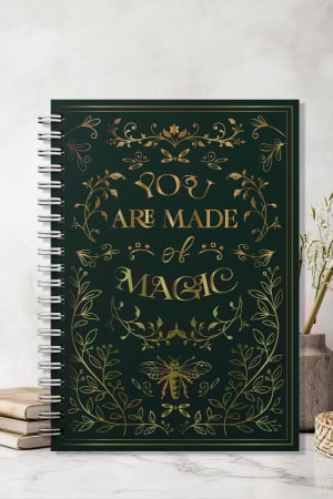 CADOURI - Agenda bullet journal cu folio auriu - You are made of magic