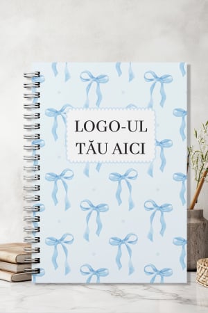 CADOURI - Agenda bullet journal pentru afaceri - programari, notite sau comenzi - fundite bleu
