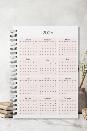 Agenda bullet journal pentru afaceri - programari, notite sau comenzi - fundite roz [1]