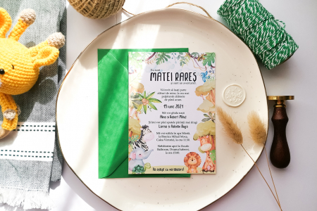 Invitatie de botez Safari Joy [2]
