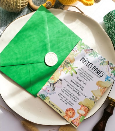 Colecții - Invitatie de botez Safari Joy